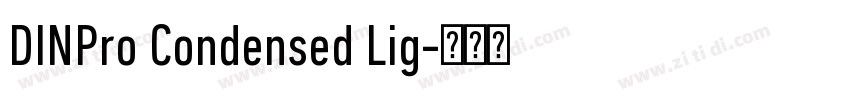 DINPro Condensed Lig字体转换